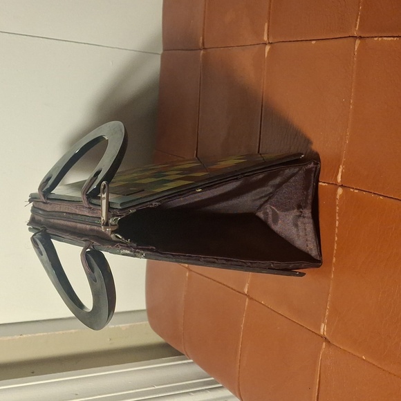 Vintage Geometric Glass Handbag - Picture 2 of 9